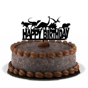 Dino Jurassic Acrylic Cake Topper Birthday Party